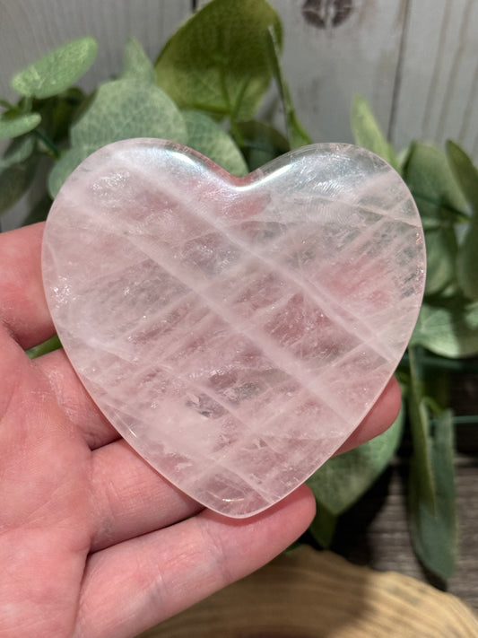 Gua Sha - Rose Quartz Heart, Butterfly, Cloud
