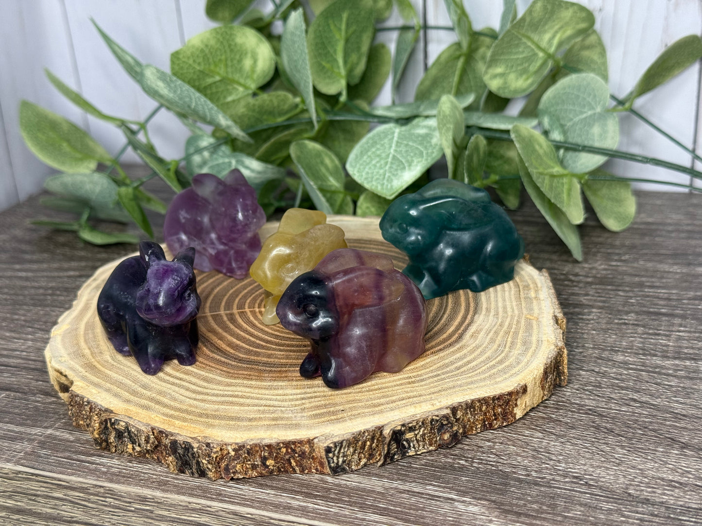 Fluorite Rabbit Carvings