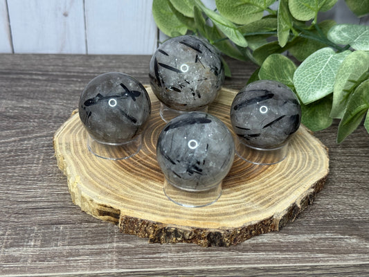 Tourmalated Quartz Spheres