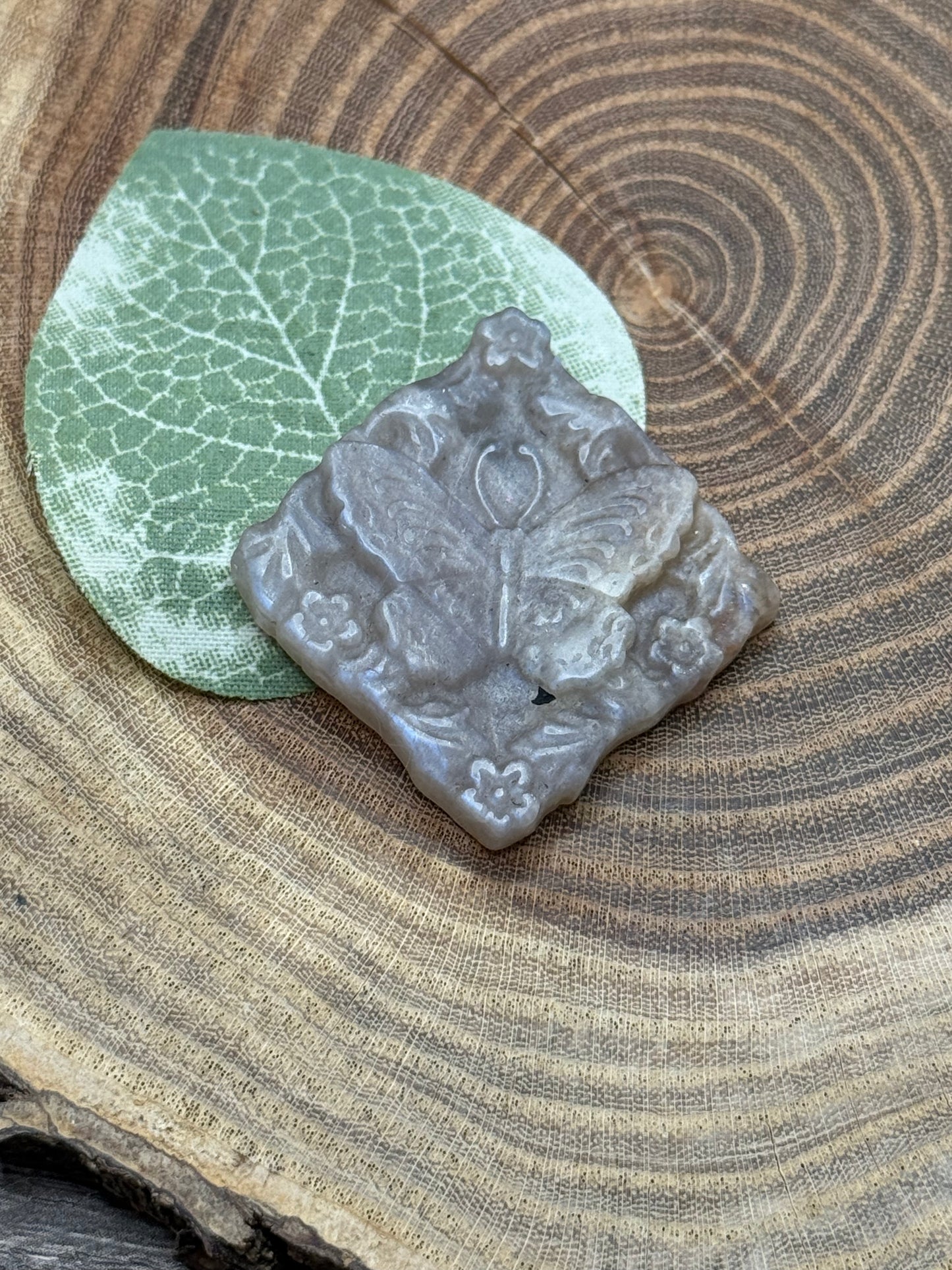 Moonstone Butterfly Carvings
