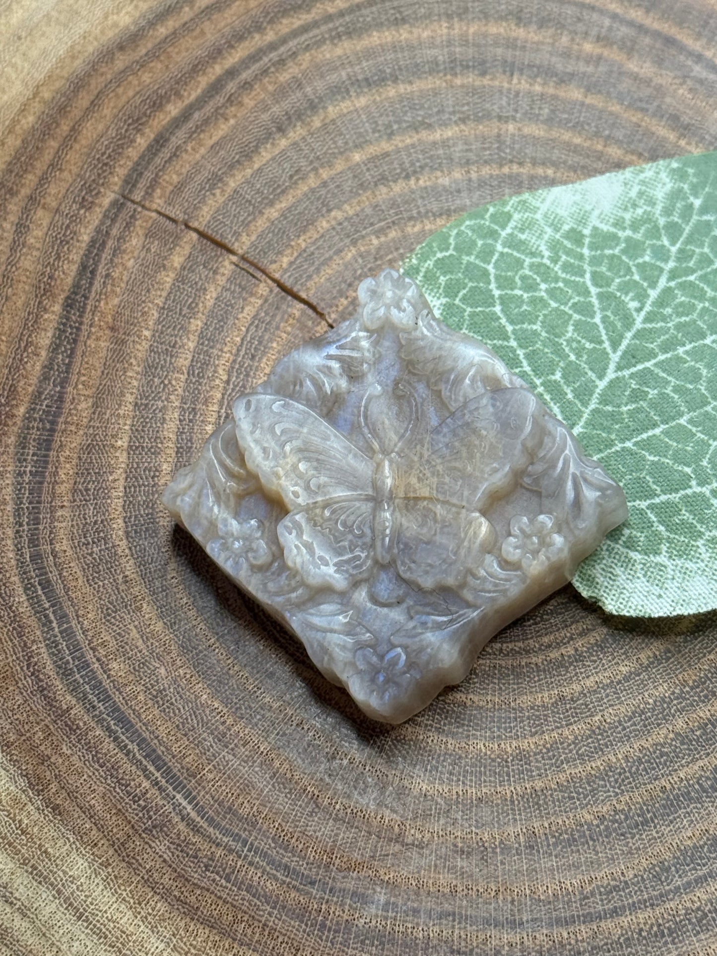 Moonstone Butterfly Carvings