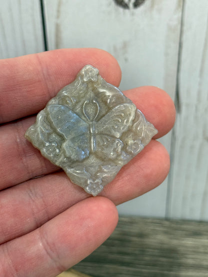 Moonstone Butterfly Carvings