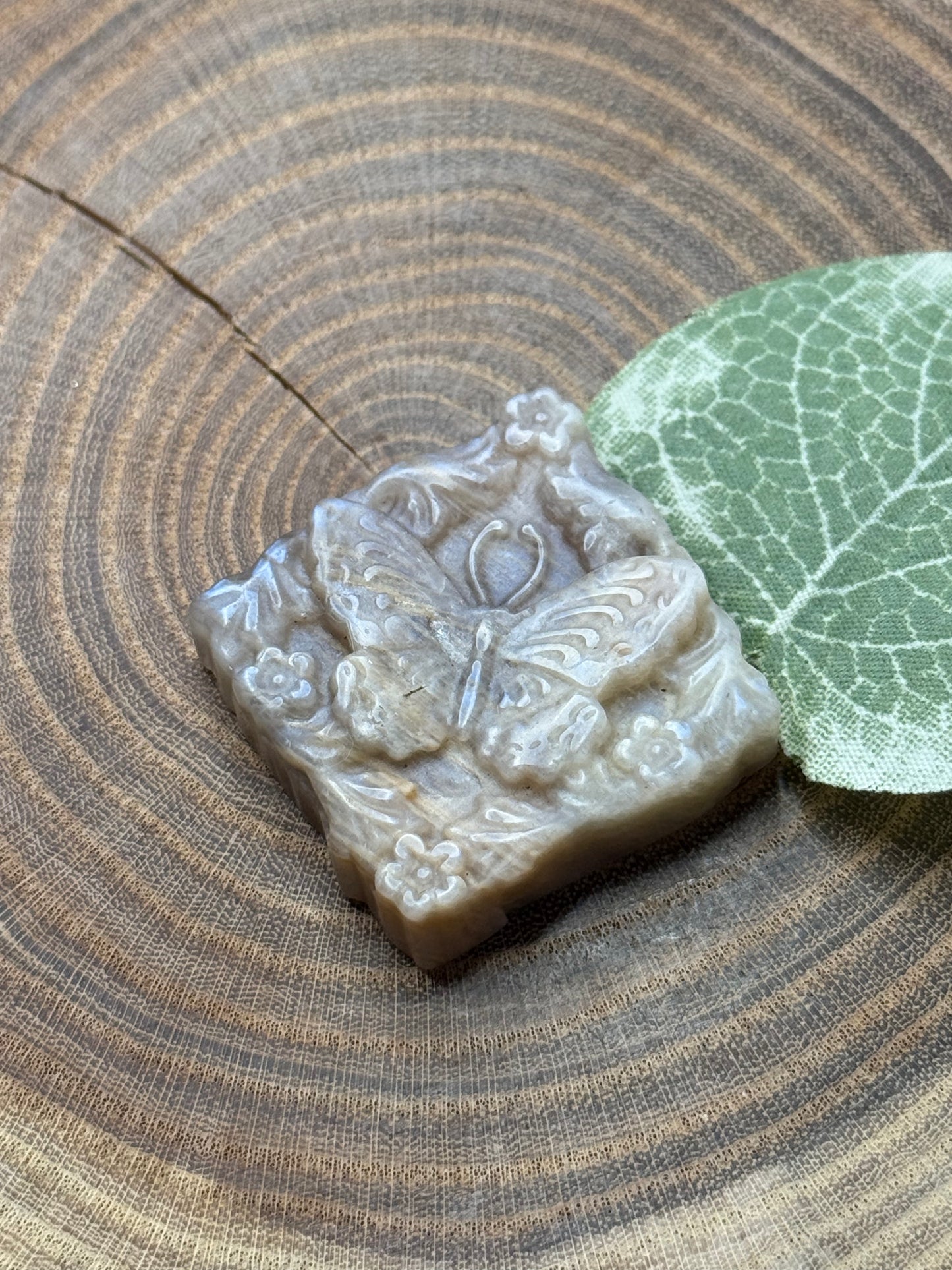 Moonstone Butterfly Carvings