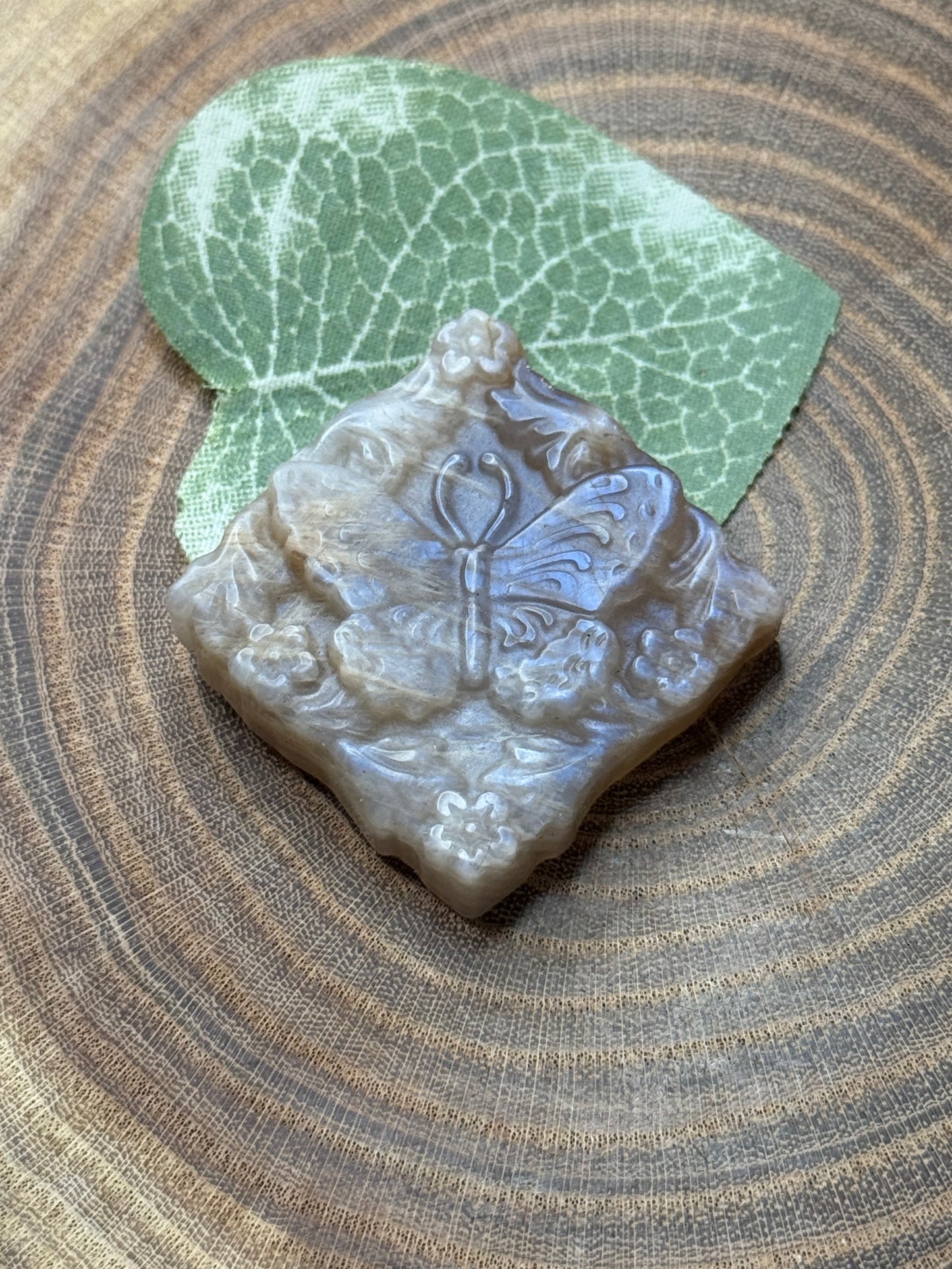 Moonstone Butterfly Carvings