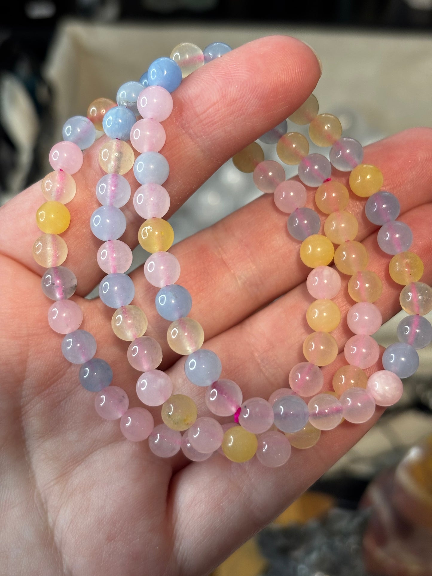 Morganite -  Bracelet 6 mm