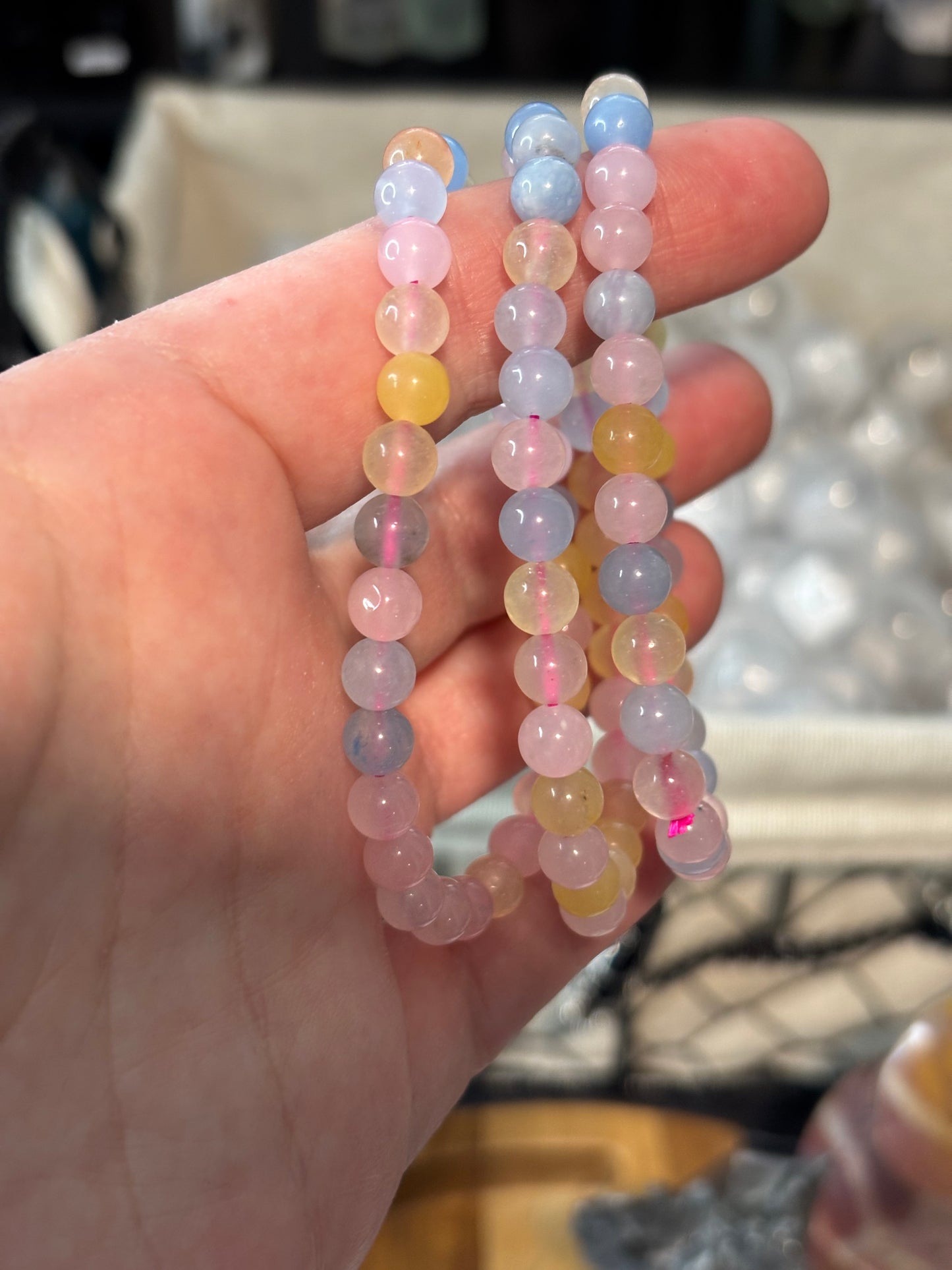 Morganite -  Bracelet 6 mm