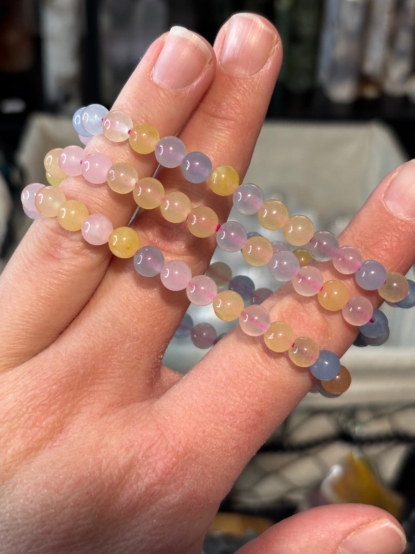 Morganite -  Bracelet 6 mm