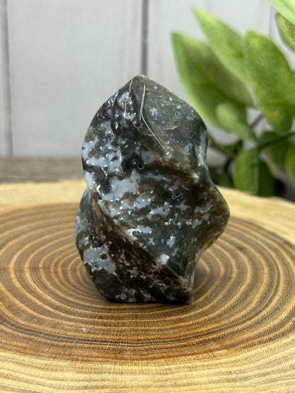 Moss Agate Smaller Flames