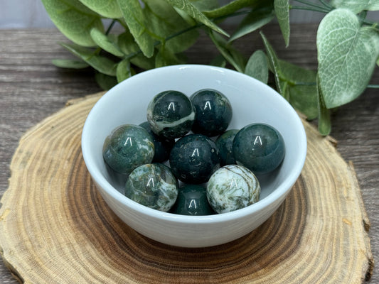 Moss Agate Mini Sphere