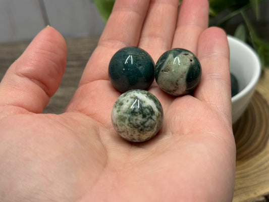 Moss Agate Mini Sphere