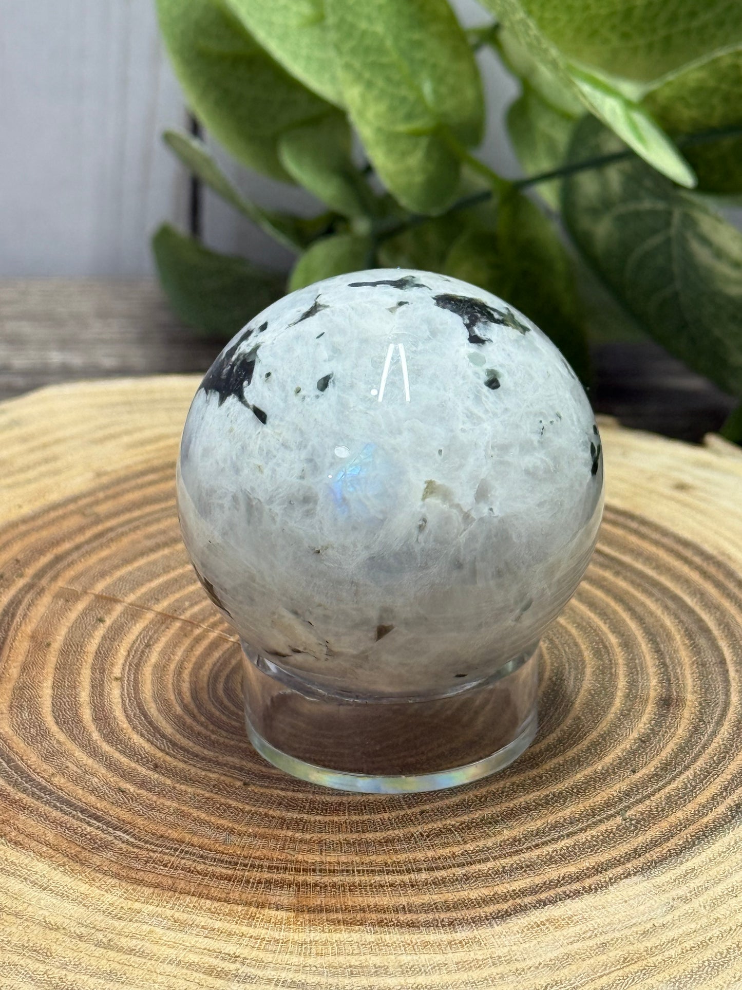 Rainbow Moonstone Spheres