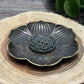 Flower Incense Burner & Ash Catcher (large) - Alloy Black/Copper
