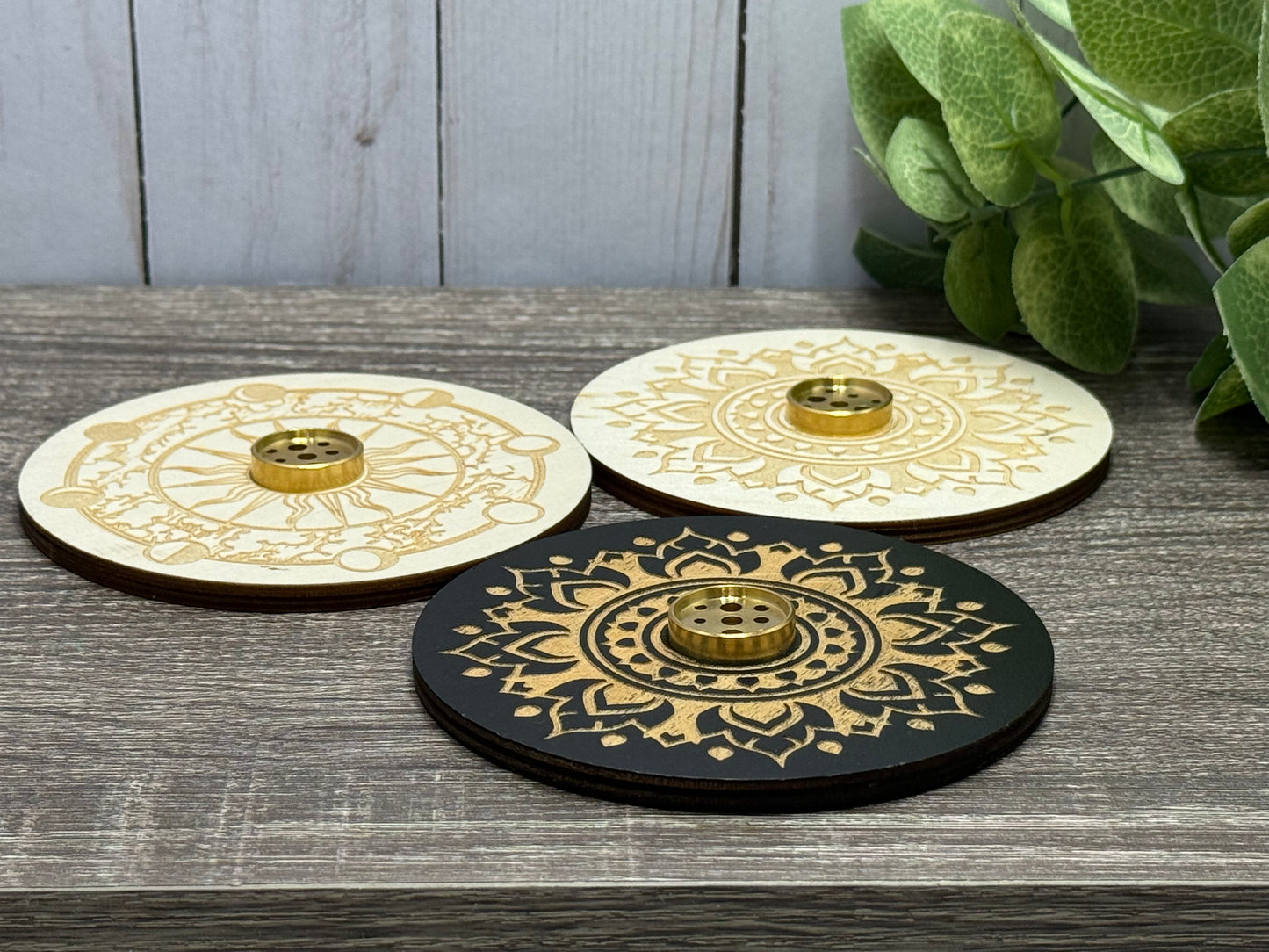 Large Wood Style Incense Holder