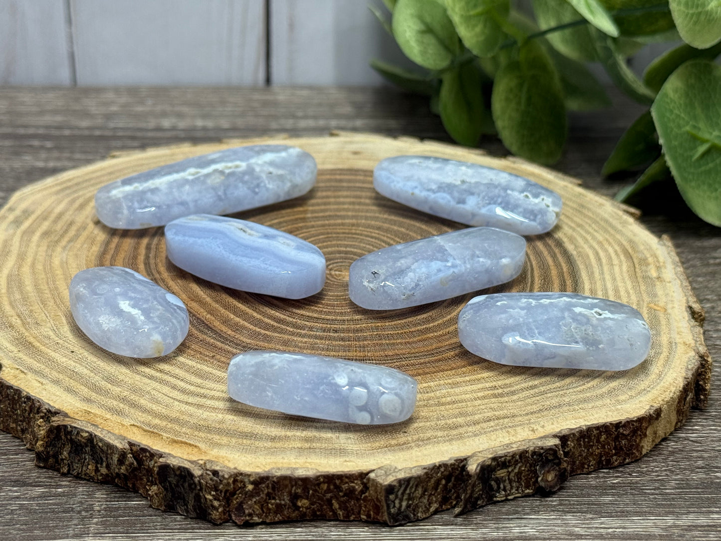 Blue Lace Agate Small Palm Stones