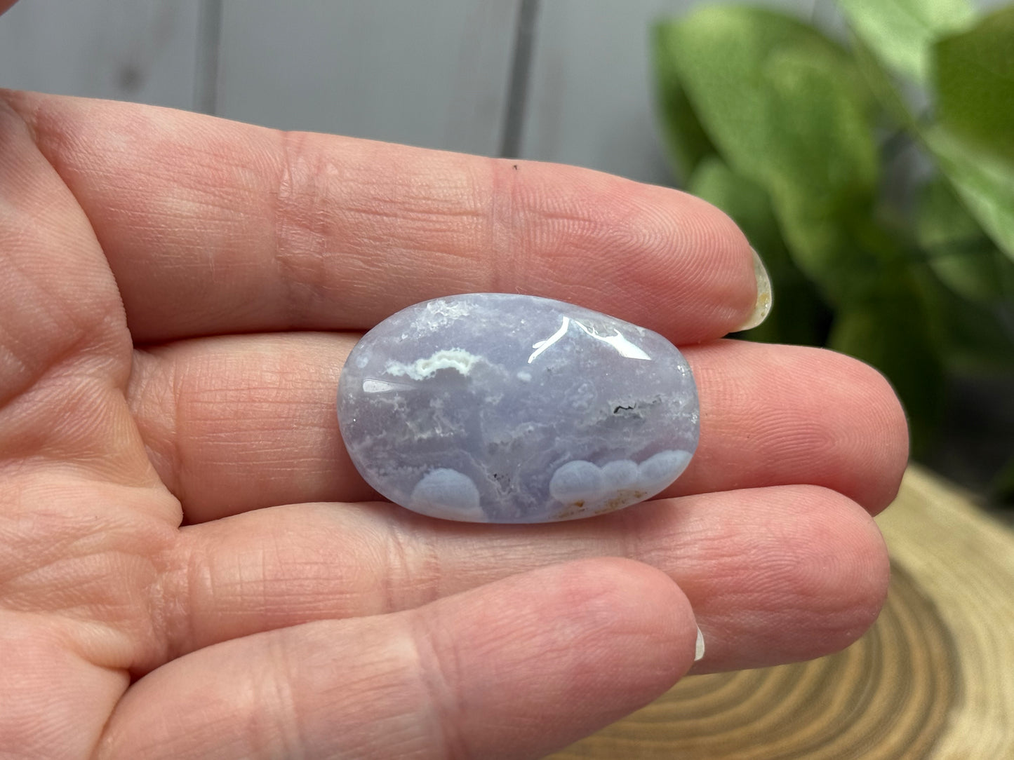 Blue Lace Agate Small Palm Stones