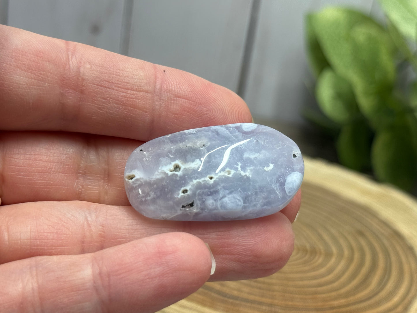 Blue Lace Agate Small Palm Stones