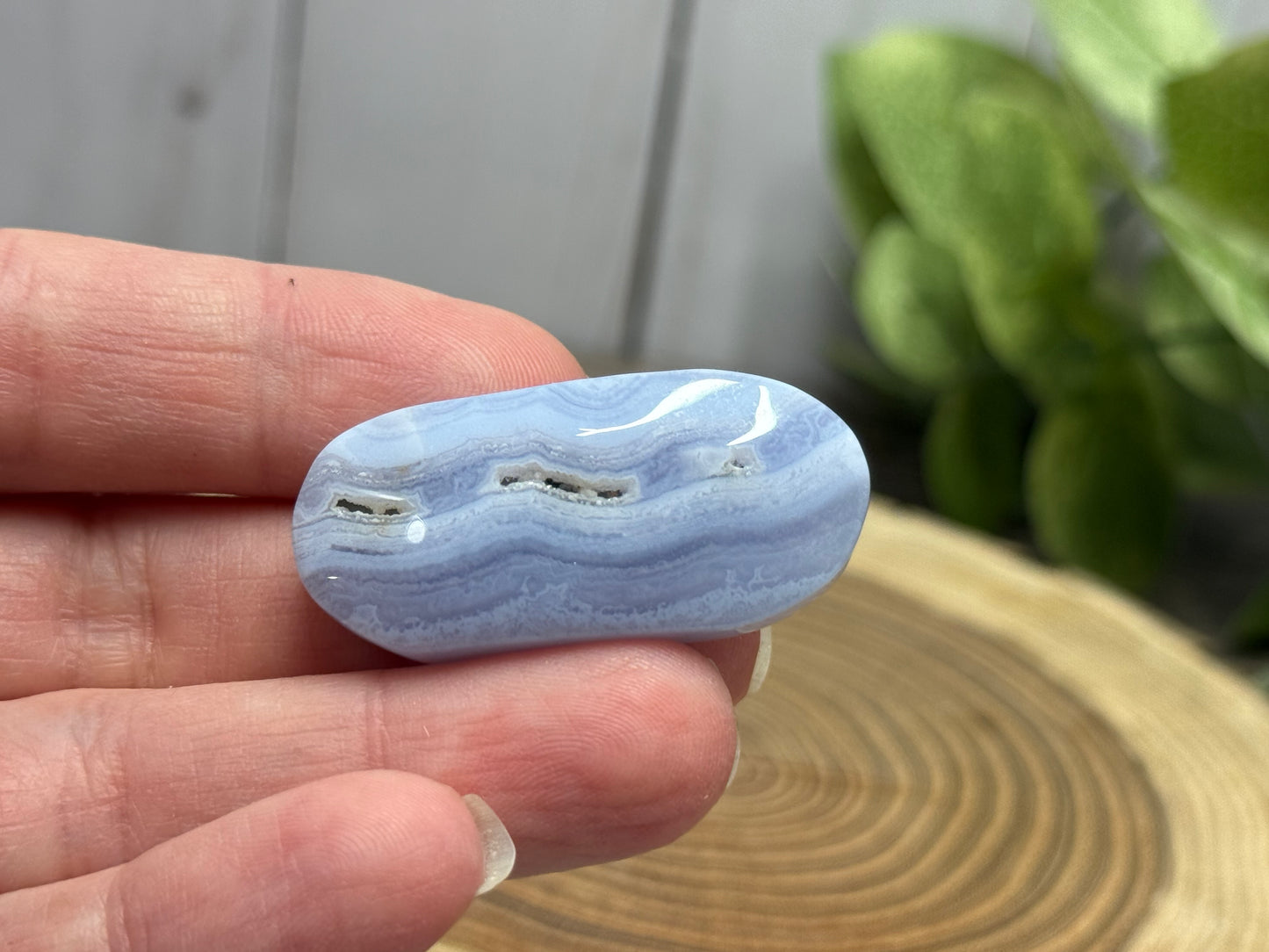 Blue Lace Agate Small Palm Stones