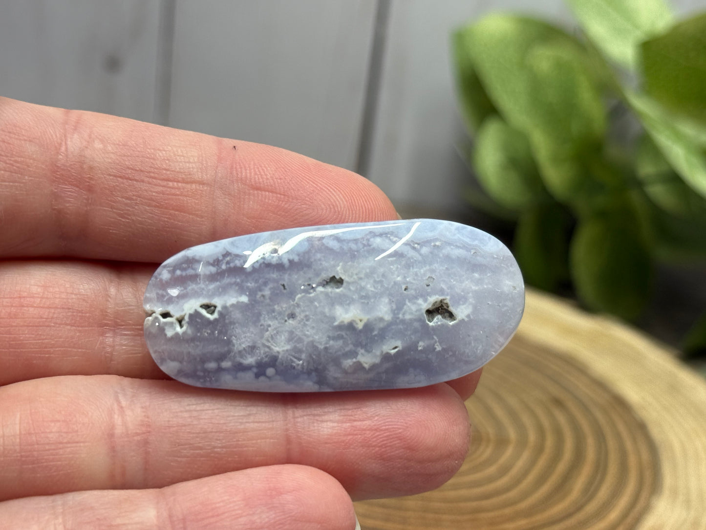 Blue Lace Agate Small Palm Stones
