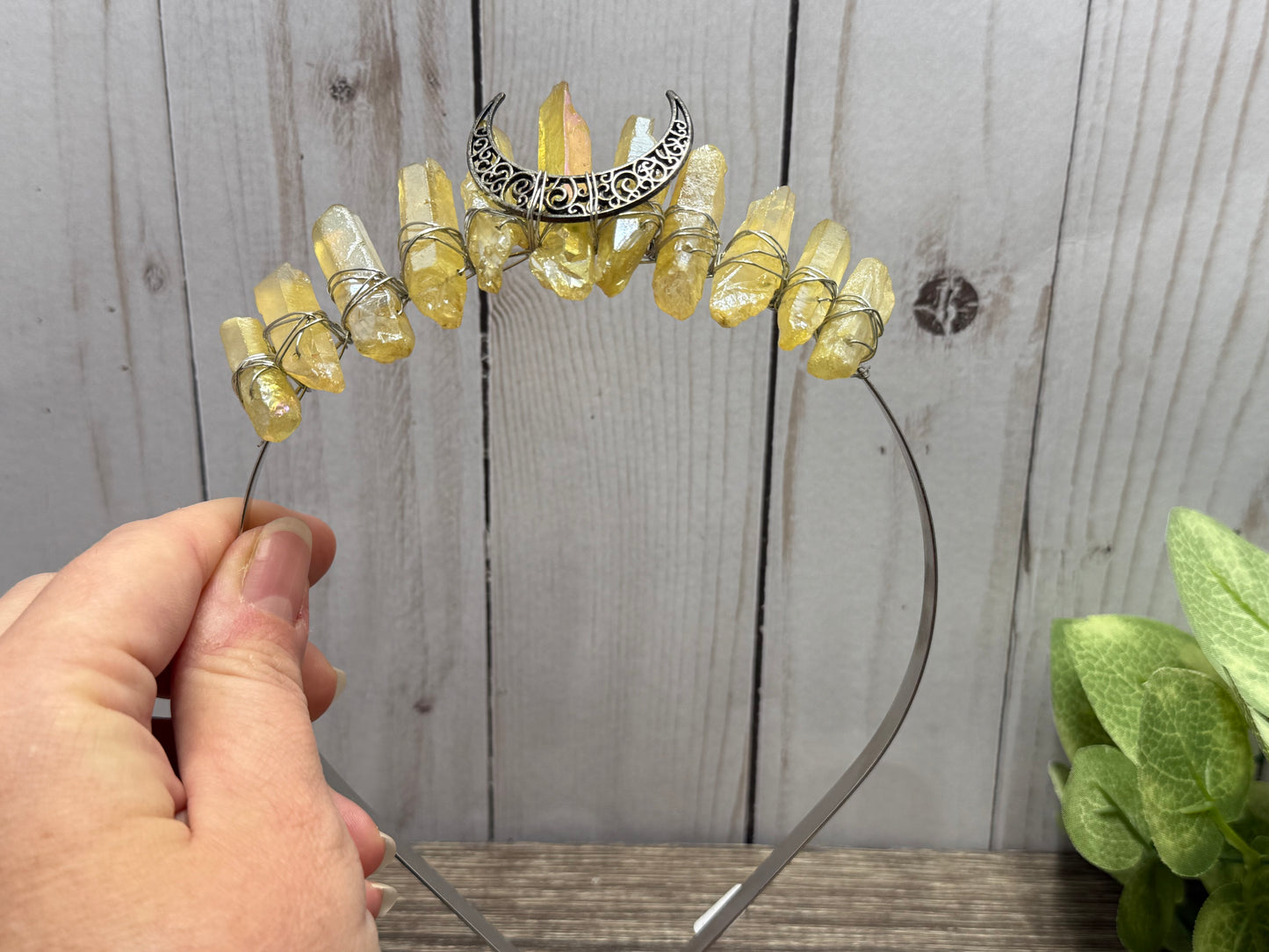 Aura Coated Hair Band - slightly tarnished