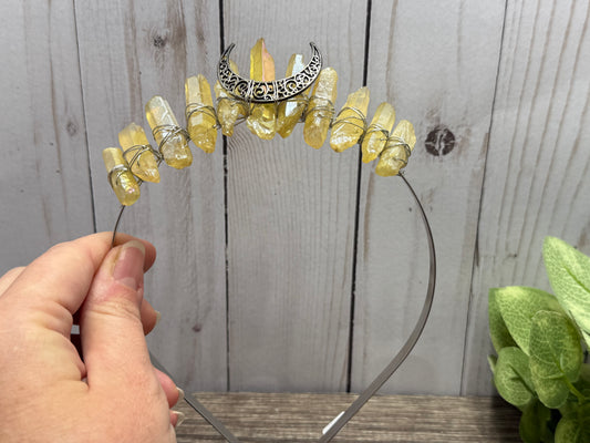 Aura Coated Hair Band - slightly tarnished