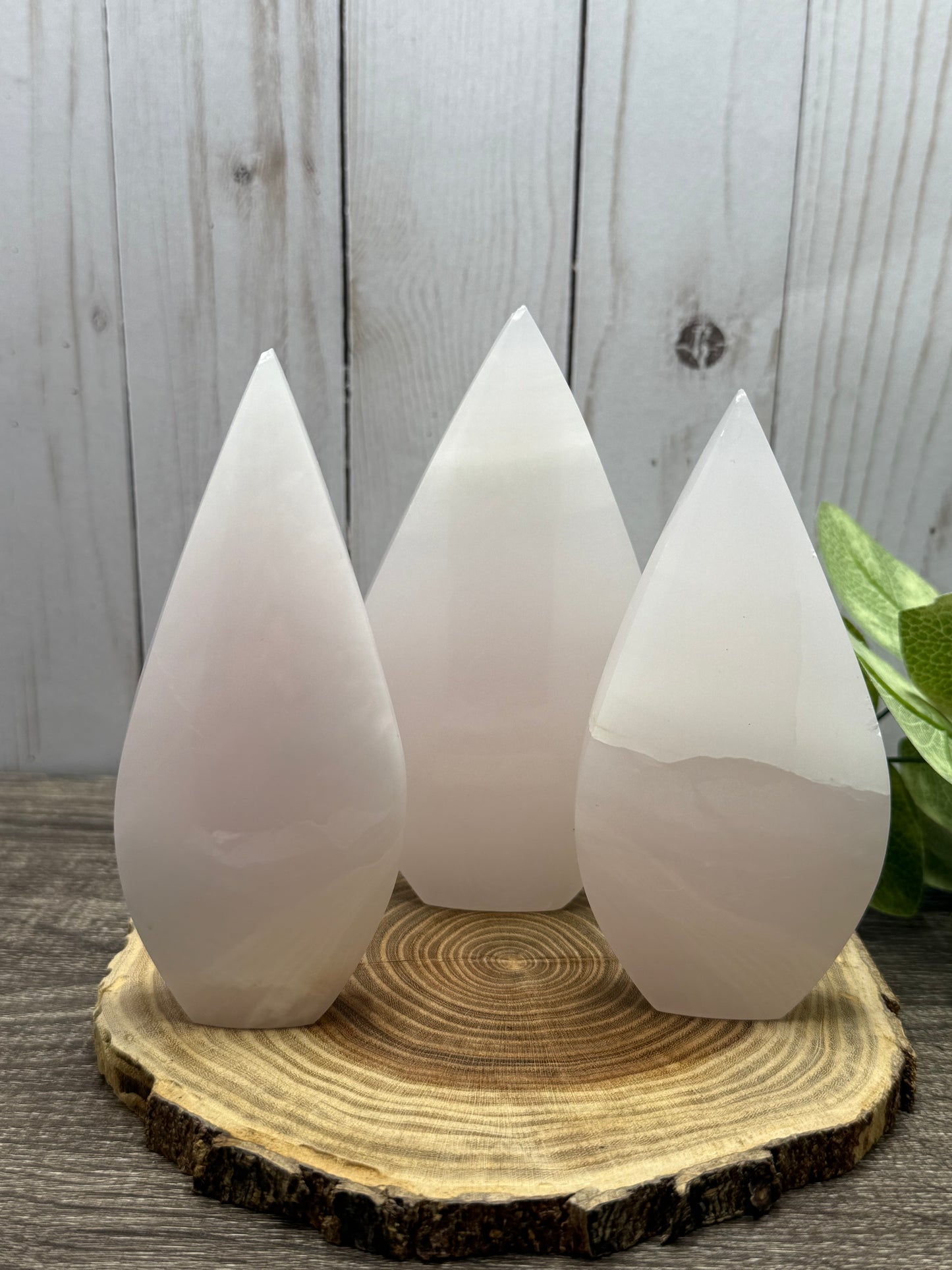 Misfit Mangano Calcite Freeforms - chipped tips