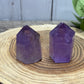 Misfit Small Amethyst Towers - chipped tip
