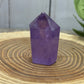 Misfit Small Amethyst Towers - chipped tip