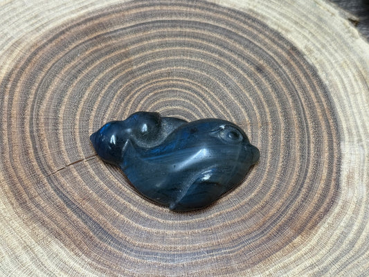 MISFIT Labadorite Dolphin Carving - chipped