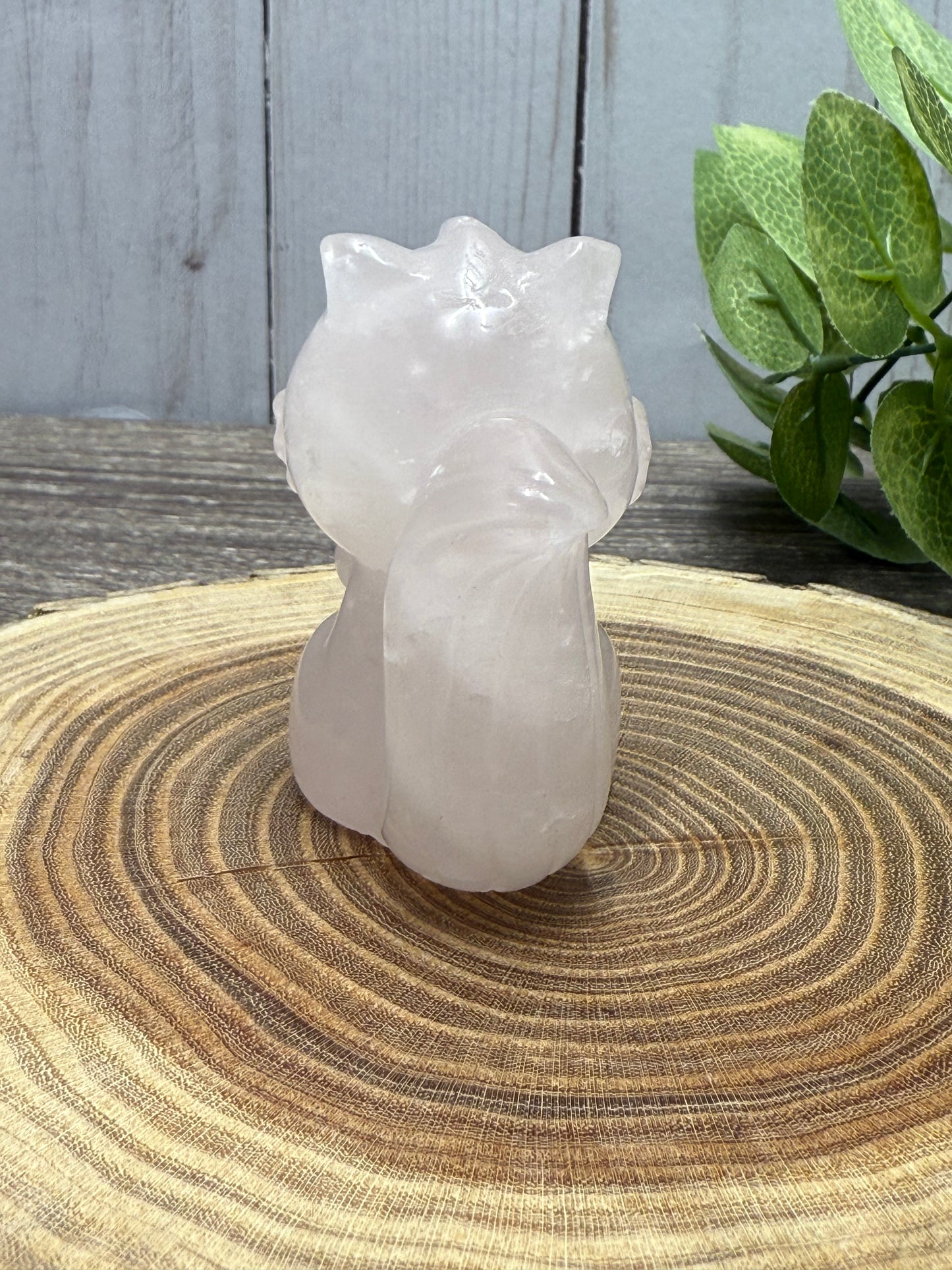 Misfit Chipmunk Rose Quartz - chipped foot