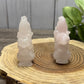 Misfit Rose Quartz Squirrel Carvings - chipped ear