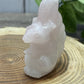 Misfit Rose Quartz Squirrel Carvings - chipped ear