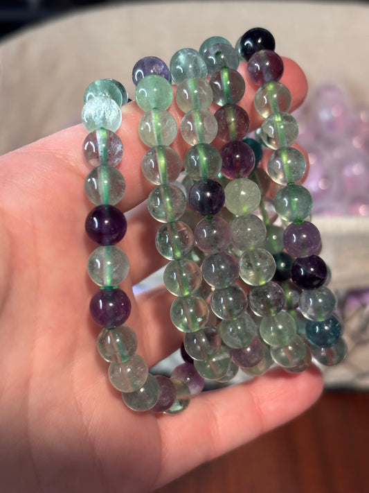 Fluorite - Bracelet 8 mm