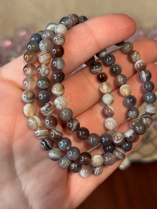 Botswana Agate - Bracelet 6 mm