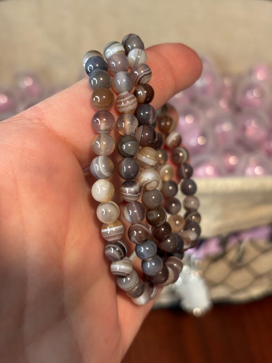 Botswana Agate - Bracelet 6 mm