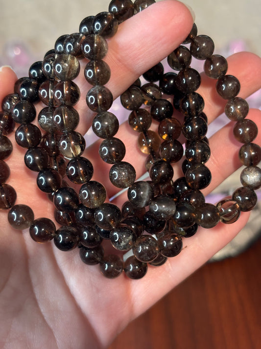 Smokey Quartz - Bracelet 8 mm