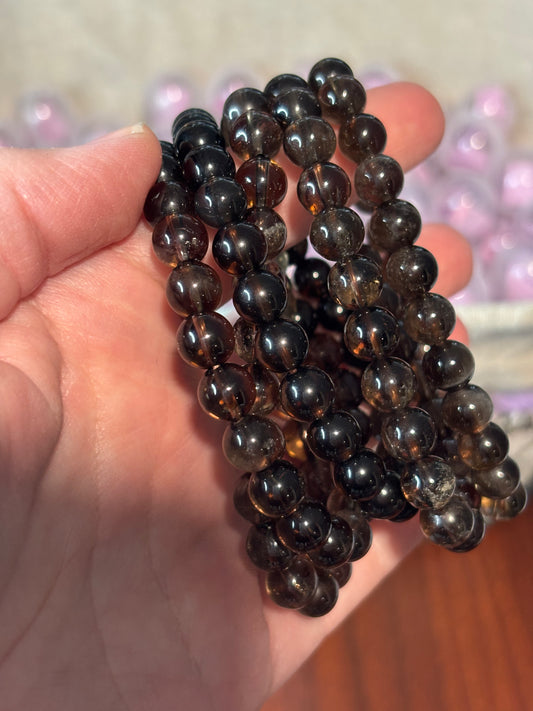 Smokey Quartz - Bracelet 8 mm