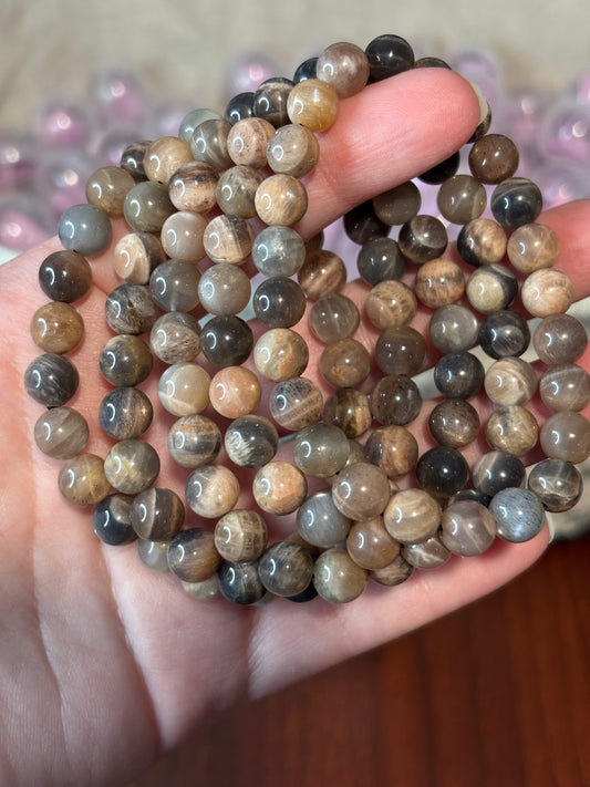 Black Moonstone - Bracelet 8 mm
