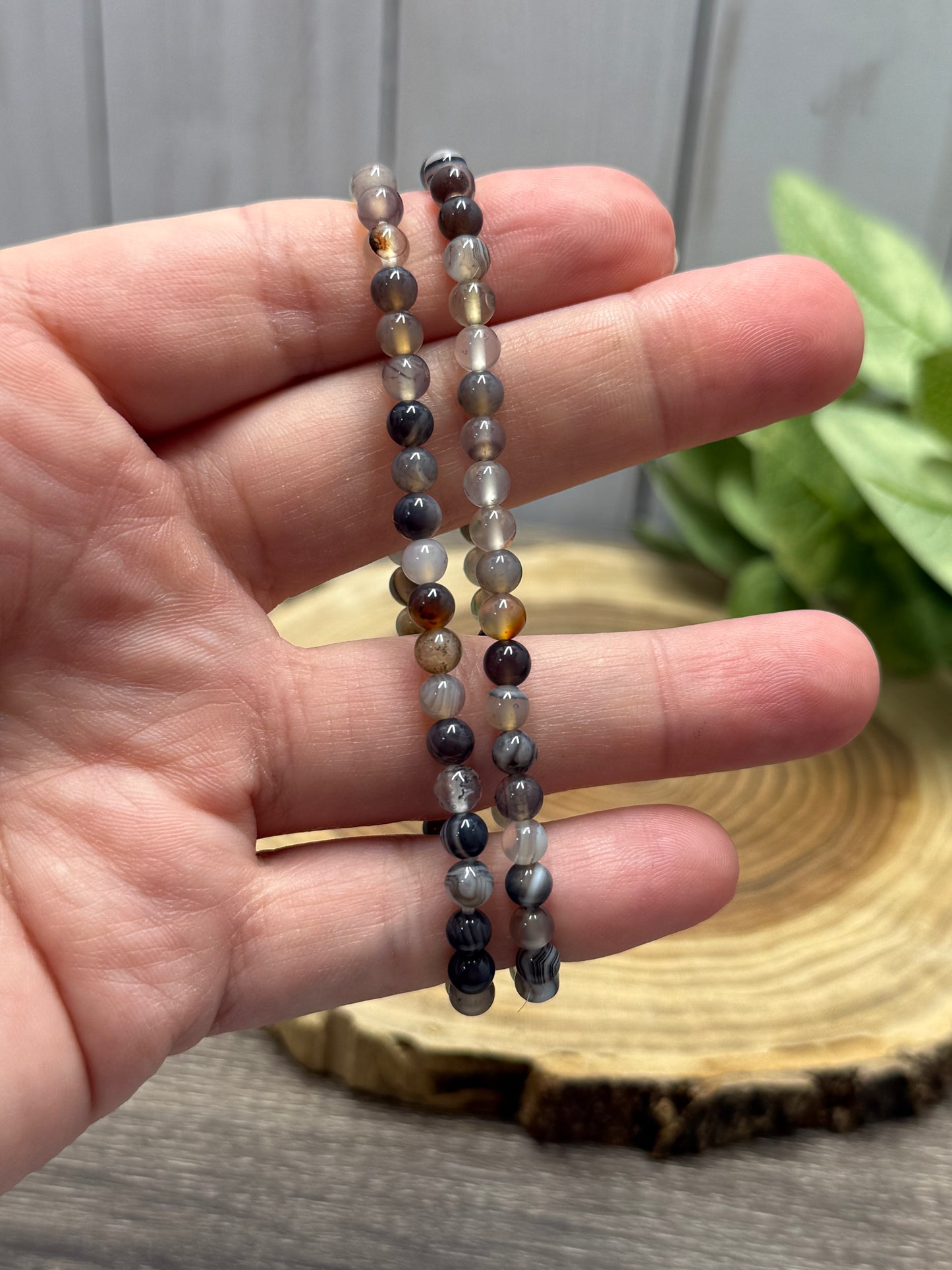 Agate - Bracelet 4 mm