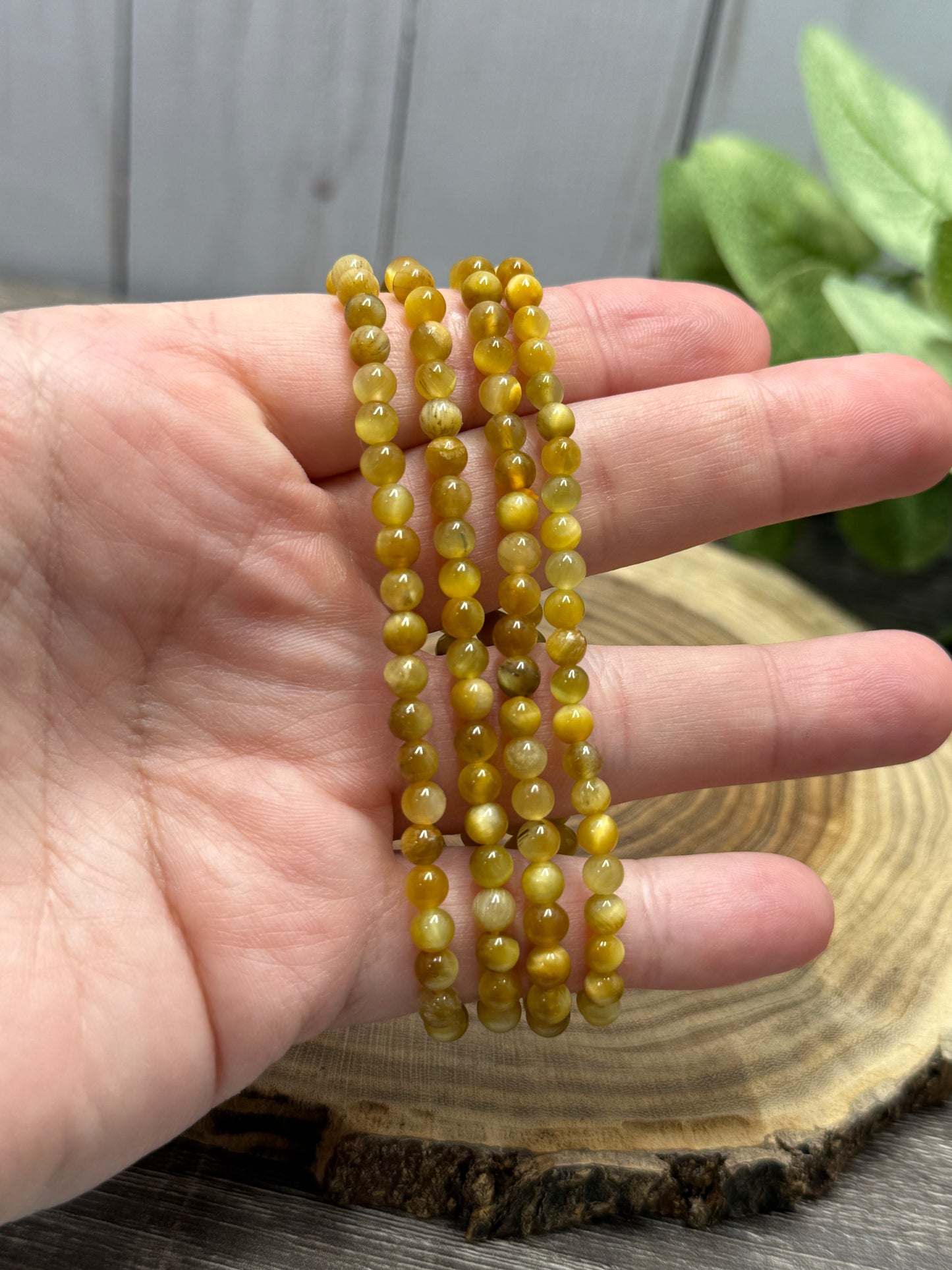 Amber - Bracelet 4 mm