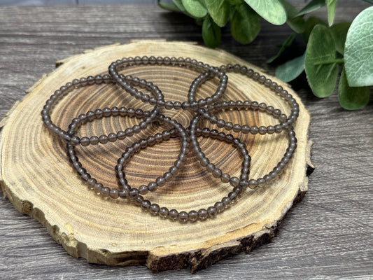 Smokey Quartz - Bracelet 4 mm