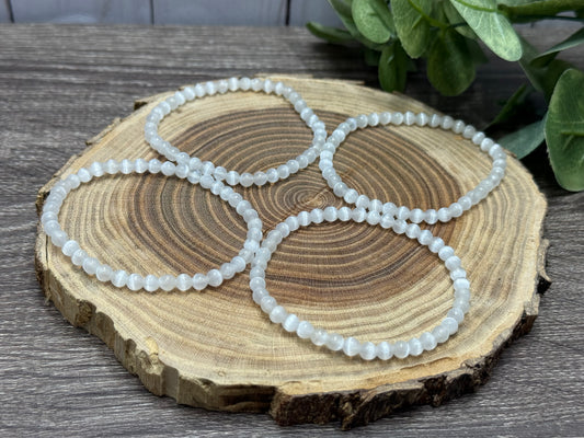 Selenite - Bracelet 4 mm