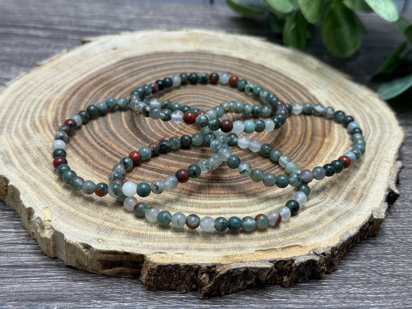 African Bloodstone - Bracelet 4 mm