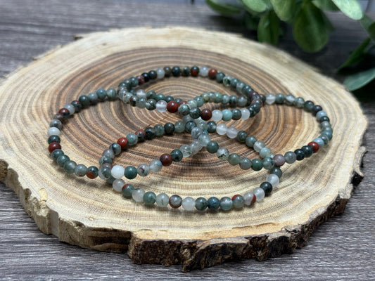 African Bloodstone - Bracelet 4 mm