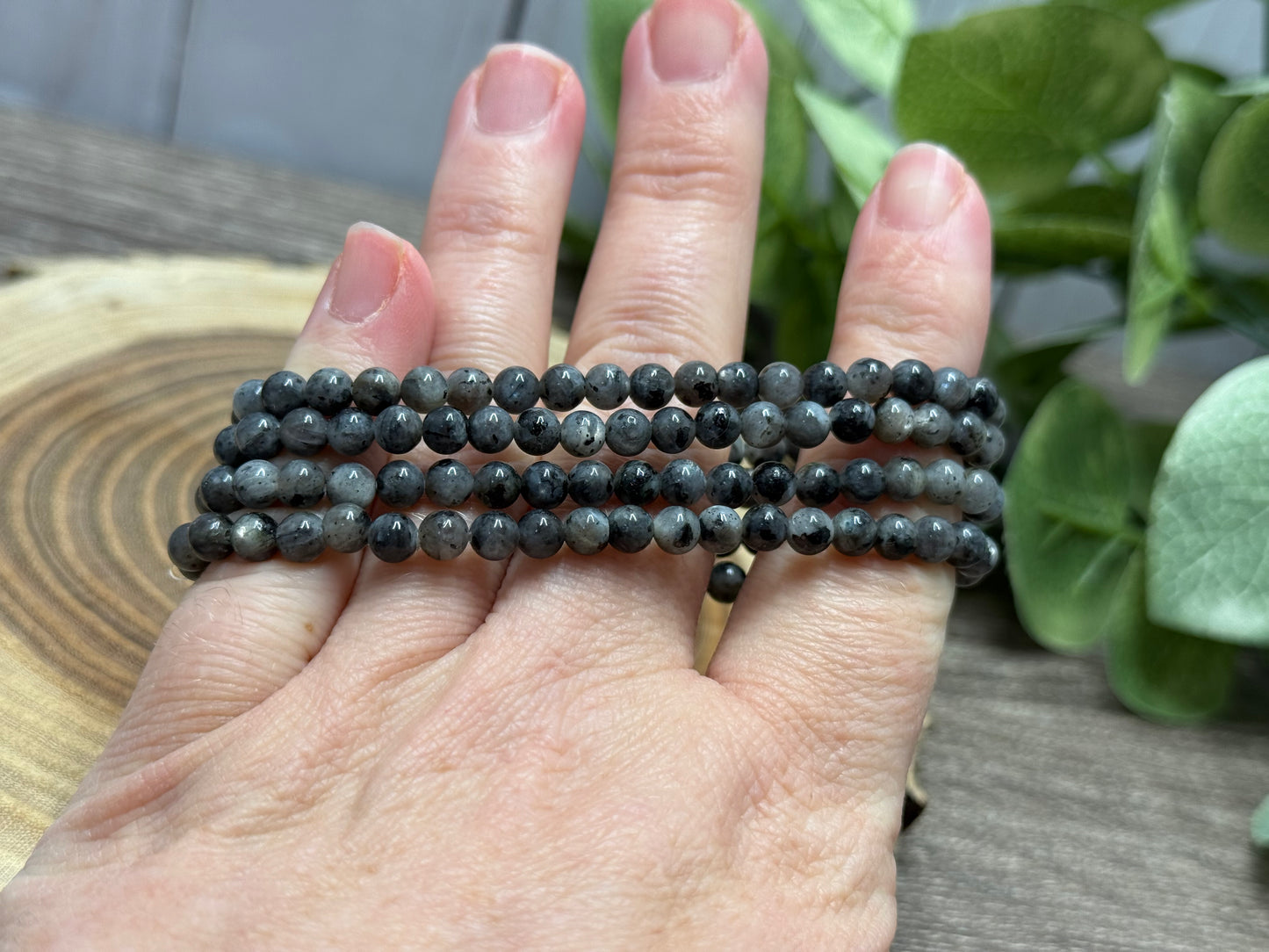 Larvakite - Bracelet 4 mm