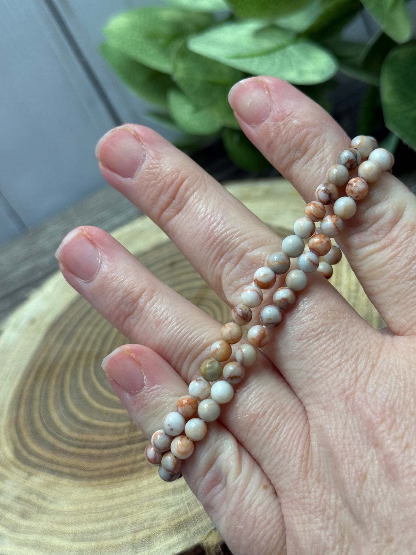 Network Jasper - Bracelet 4 mm