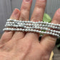 Howlite - Faceted Bracelet 4 mm
