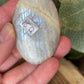Grey Moonstone Palm Stone