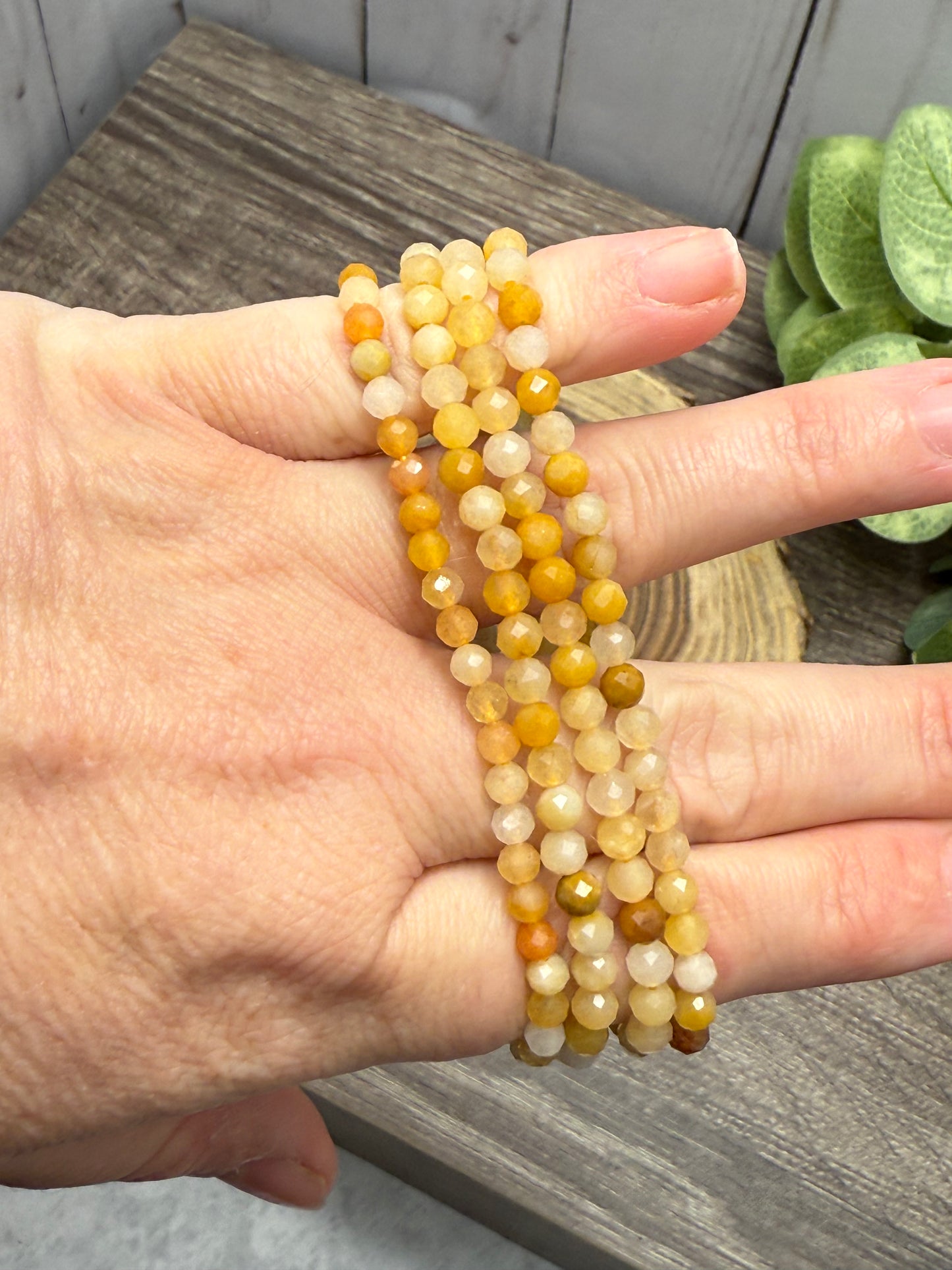 Golden Healer - Faceted Bracelet 4 mm