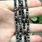 Snowflake Obsidian - Faceted Bracelet 4 mm