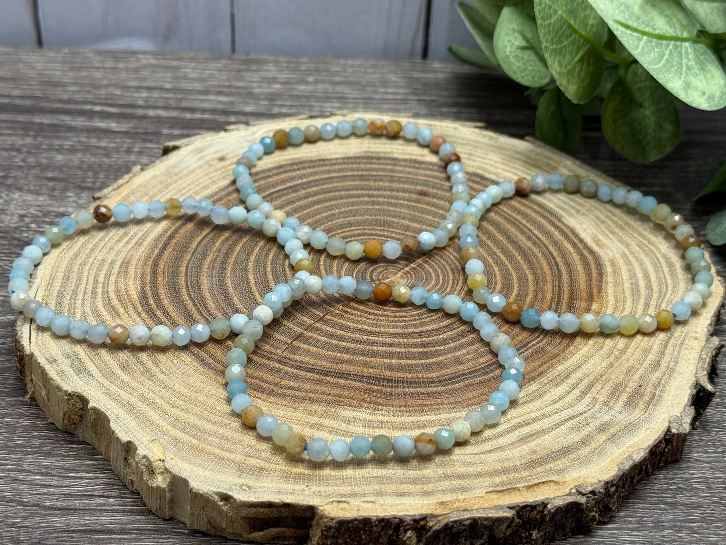 Caribbean Calcite - Faceted Bracelet 4 mm